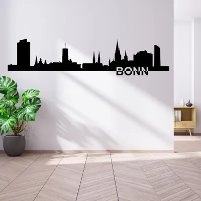 Produktbild von Wandtattoo Städte Skyline Bonn Deutschland Wandaufkleber Panorama Wandsticker YX038