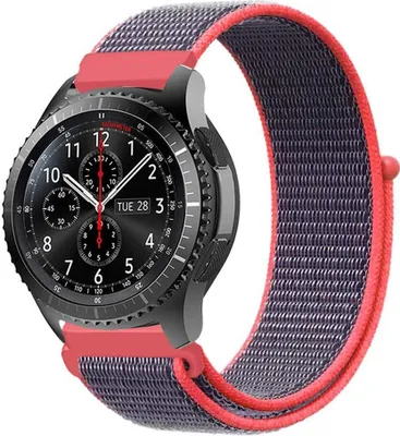 Produktbild von SYSTEM-S Armband 20 mm aus Nylon für Huawei Watch Smartwatch in Neon Pink
