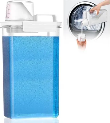 Zdjęcie produktu dla Hermetyczne pojemniki do przechowywania detergentów z miarką, 2300 ml