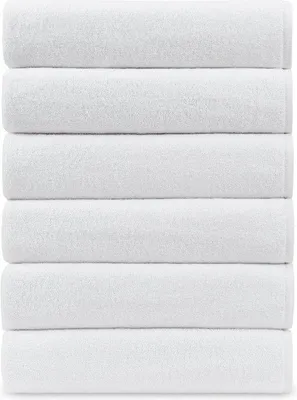 Produktbild von Famanu Badhandtücher 100% ringgesponnen Baumwolle 70 x 140 cm - 6 Stück