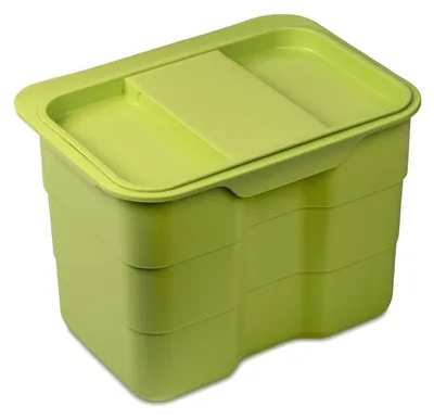 Produktbild von Biobin Multifunktionsbehälter 4,2 L grün mit Deckel