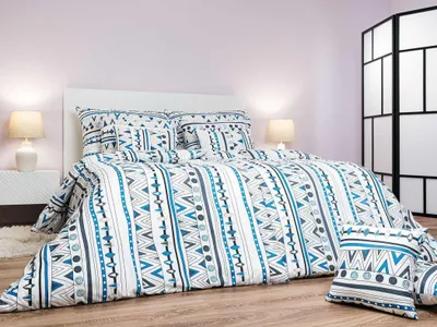 Obrázok produktu pre Bavlnená posteľná bielizeň Indian denim 140x200, 70x90 cm