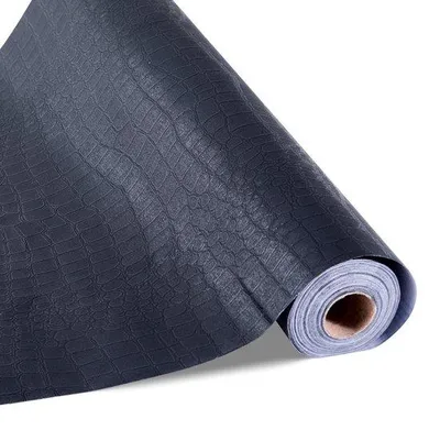Obrázok produktu pre Samolepiaca tapeta 40 cm x 10 m - Fólia na nábytok s popraskanou štruktúrou - Dekoratívna vinylová rolka do kancelárie, kuchyne, spálne, kúpeľne - Tapeta čierna - Nálepky na nábytok