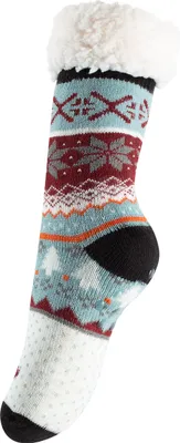 Produktbild von Yenita® Hüttensocken im Norwegerdesign mit ABS-Sohle 36-41 schwarz
