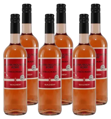 Produktbild von Weinland Spätburgunder Rosé Baden QbA -trocken- (6 x 0,75L)