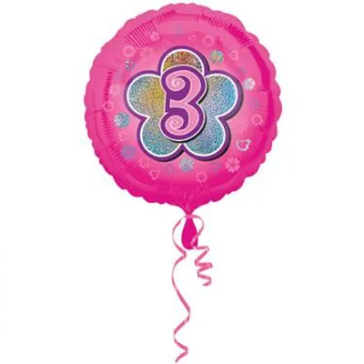 Produktbild von Amscan 2954501, Spielzeugballon, Folie, Pink, Rund, 5 Stück(e)