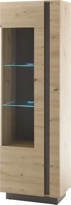 Produktbild von Vitrine Clair - Artisan Eiche mit Glasbodenbeleuchtung
