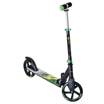 Produktbild von Muuwmi Aluminium Scooter schwarz grün gelb 200mm