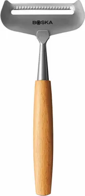 Image de Boska Coupe-fromage à pâte molle Amigo, Coupe-fromage, Acier inoxydable, Bois de hêtre, Marron, 17.5 cm, 306912