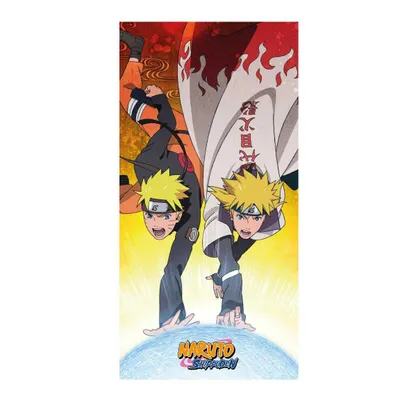 Produktbild von Naruto Shippuden Handtuch Premium Naruto & Minato 70 x 140 cm