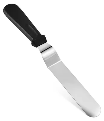 Produktbild von Professioneller Glasspatel, Zuckergussspatel, Backspatel aus Edelstahl, Küchenspatel, Tortenheberspatel zum Dekorieren von Kuchen, Gebäck und anderen n.