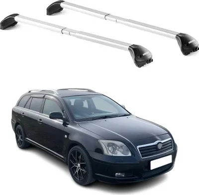 Image de Barres de toit pour Toyota Avensis Verso 2001-2006 Gris Argenté 2 pièces ABE