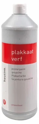 Image de Arts & Crafts Heutink Gouache Interpaint, flacon 1 litre, pailleté transparent
