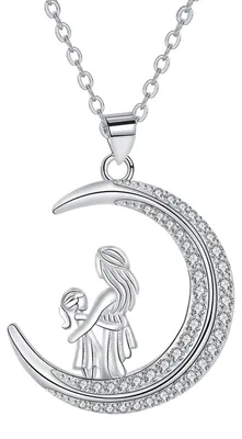 Produktbild von Arrebol Mutter und Tochter Kette Silber 925 Damen