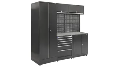 Zdjęcie produktu dla UHL-MASH| System garażowy, Zestaw modułów ściennych warsztatowych, garażowych MODUL L-03-003 G(2.0)