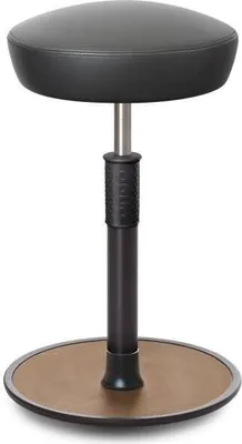 Produktbild von Sitz- Stehhocker Free Tall Hutsitz Boxmark Leder Grau schwarz /Natur.