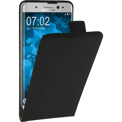 Produktbild von PhoneNatic Kunst-Lederhülle kompatibel mit Samsung Galaxy Note FE - Flip-Case schwarz Cover