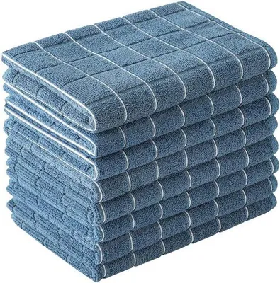 Obrázok produktu pre Mikrovláknové utierky – Mäkké, savé a odolné voči mastnote, kuchynské utierky (sada 8 kusov)
