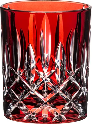 Produktbild von Riedel Laudon Becher, Whiskybecher, Tumbler, Trinkbecher, Glas, Trinkglas, Kristallglas, Rot, H 10 cm, 1515/02S3R