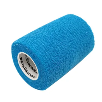 Produktbild von LisaCare selbsthaftende Bandage - Hellblau - 7,5cm x 4,5m