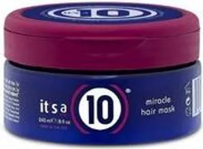 Zdjęcie produktu dla It's a 10 Miracle Hair Mask 240ml, 240 ml, Unisex, Włosy zniszczone, Włosy suche, Przeciw puszeniu się, Odżywiający, Ochrona, Świecący, Wygładzający, Zmiękczający, 1 szt.