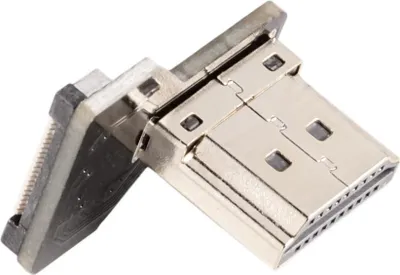 Produktbild von Adapter für DIY HDMI Kabel - Anschluss: Typ A Stecker - Ausführung: nach links gewinkelt