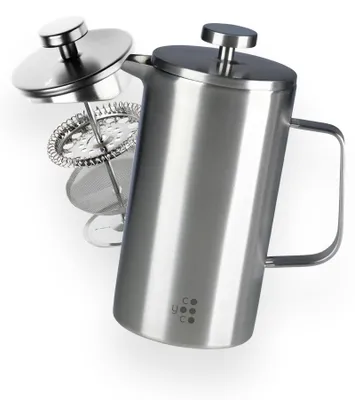 Produktbild von Solidchoice – French Press Kaffeebereiter aus Edelstahl, 800 ml, für köstlichen Kaffee unterwegs