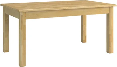 Produktbild von Tisch 160x90 cm Eiche massiv, Ausziehbar auf 360 cm, Farbe: Natur