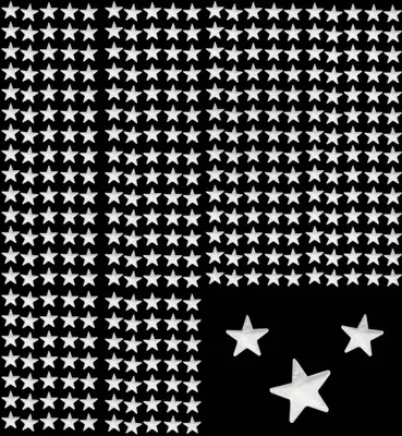 Produktbild von Oblique Unique 350 Sterne Sticker Aufkleber Glitzernd Funkelnd - silber