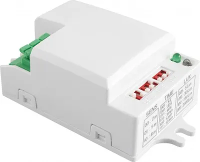 Zdjęcie produktu dla Czujnik mikrofalowy ruchu biały SRC812 MINI 500W 240V kąt działania 360st zasięg 2-8m AE-SRC812-MIN