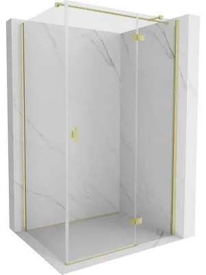 Obrázek produktu pro Mexen Mist-H T sprchový kout pravý otevírací 115 x 85 cm, transparentní, zlatý kartáčovaný - 8A5T-115-085-55-00-P