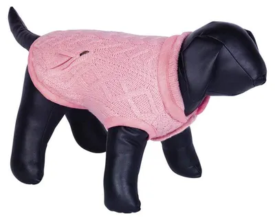 Hundepullover mit Fleece-Innenfutter, 23 cm, rosa