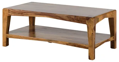 Immagine prodotto di MASSIVMOEBEL24 | ANCONA #101 Tavolino da salotto in legno di sheesham - laccato / marrone 115x60x45