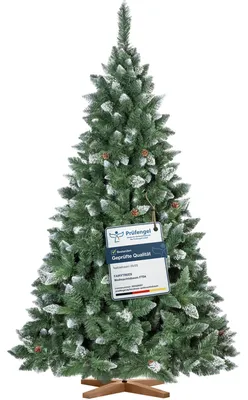 Produktbild von Kunstweihnachtsbaum 220 cm, Schneebedeckt mit Tannenzapfen und Natürlichem Aussehen