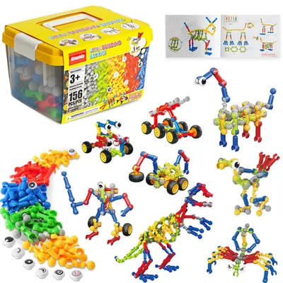 Produktbild von Kreatives Bauklotz-Set mit 156 Teilen