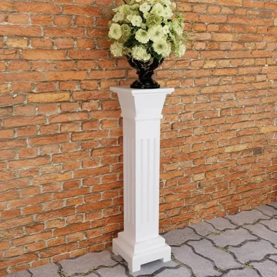 Immagine prodotto di vidaXL Supporto per piante a colonna Stile classico Quadrato MDF