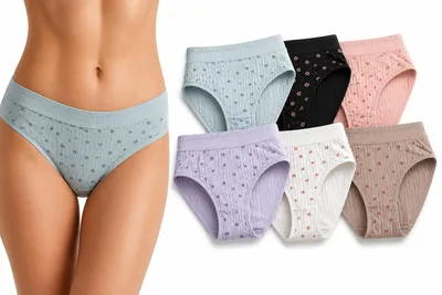 Produktbild von Damen Slips 6er Pack Baumwolle – bequem & atmungsaktiv Mix2/L
