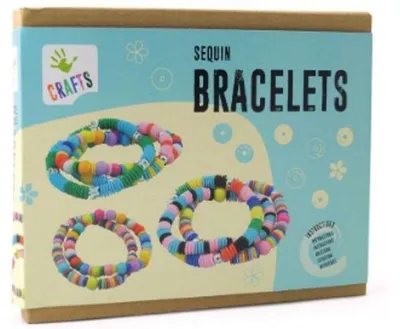 Produktbild von DIY Bastelset für Armbänder mit Pailletten und Perlen, 22.7 x 19 x 4.2 cm
