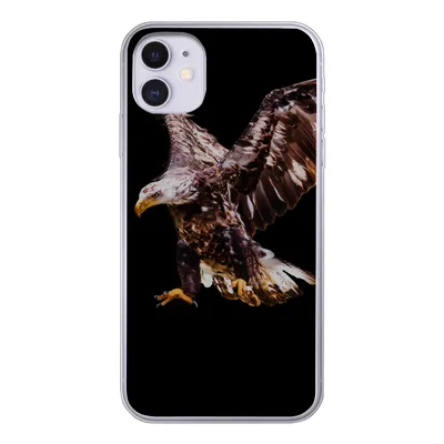 Produktbild von MuchoWow® Handyhülle Schutzhülle Hülle für iPhone 11 Adler - Vogel - Federn Silikon Softcase Handy Hülle - Handytasche