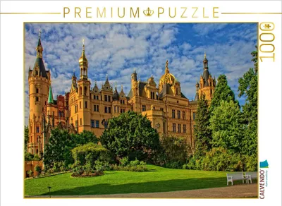 Produktbild von CALVENDO Puzzle Schloss Schwerin | 1000 Teile Lege-Größe 64x48cm Foto-Puzzle für glückliche Stunden