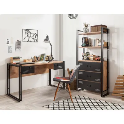 Produktbild von Skye Decor, COSMO-TKM.10, Arbeitszimmer-Möbelset, Atlantische Kiefer, 90 x 180 x 35 cm