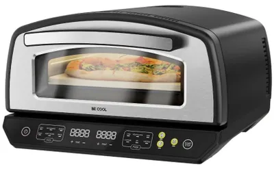 Pizzaofen 33 cm, 2000 W, 450 °C, 6 Programme, Touchdisplay