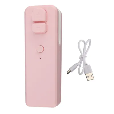 Obrázok produktu pre Mini zatvárač sáčkov, dobíjací, 400 mAh, prenosný, magnetický, mini tepelný zatvárač, rezačka plastových sáčkov na občerstvenie, ružový