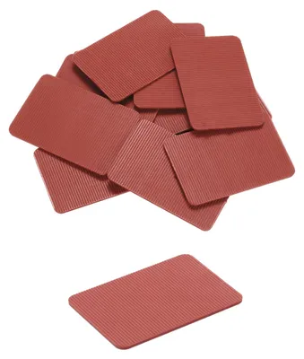 Zdjęcie produktu dla Kliny podkładkowe - Plastikowe kliny 60 x 40 x 2 mm - Zestaw 20 sztuk - Czerwony