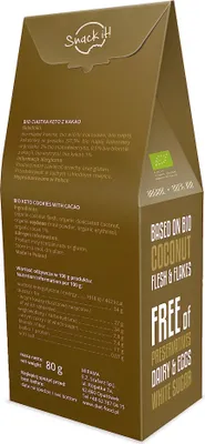 Obrázek produktu pro Diet-Food sušenky s kakaem, keto dieta, sušenky s kakaem a erytritolem, 1 x80g