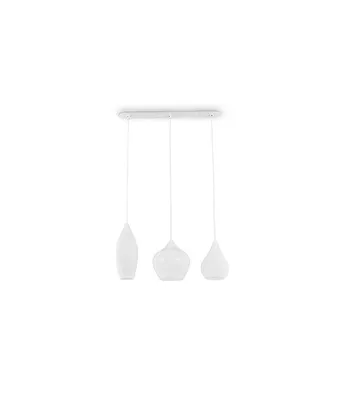 Produktbild von Hängeleuchte Modern Soft Metal Weiß 3 Lichter E14