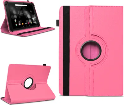 Produktbild von Tablet Tasche für Doogee T20 T20S T20E Hülle Schutzhülle 360 Grad Drehbar CaseFarben:Pink