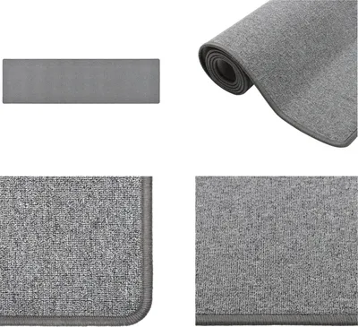 Produktbild von vidaXL Teppichläufer Dunkelgrau 50x200 cm - Teppichläufer - Teppich - Teppiche - Läufer