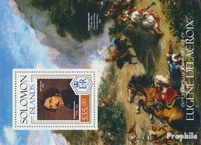 Produktbild von Briefmarken Salomoninseln 2014 Mi Block 272 (kompl. Ausg.) postfrisch Eugène Delacroix