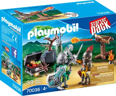 Produktbild von PLAYMOBIL StarterPack Kampf um den Ritterschatz, 70036